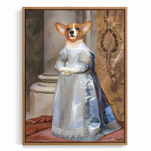 Christmas Gift Custom Portrait Dog Painting Oil Painting Individual Hand Painted Portrait Painting