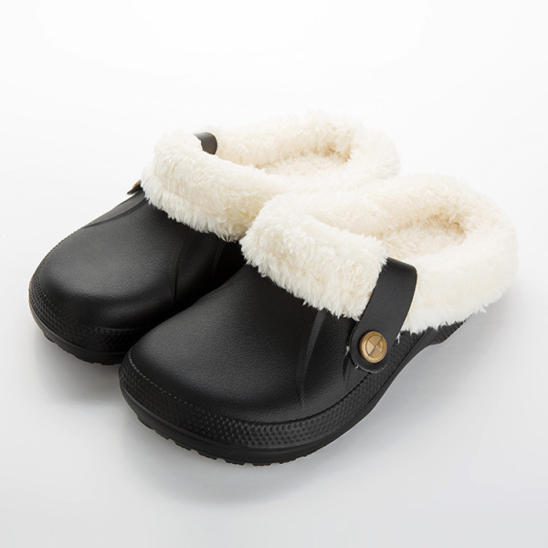 Winter Waterproof Slippers Men And Woman Slippers Plush EVA Warm Clogs Fur Slippers Home Slipper Indoor Outdoor Shoes